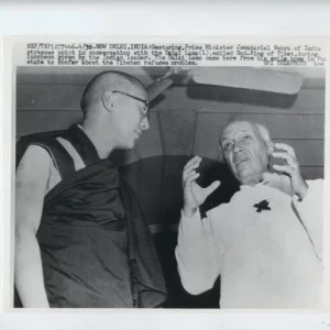 Tibet, 1961 New Delhi India refugees rare photo Prime Minister Nehru Dalai Lama