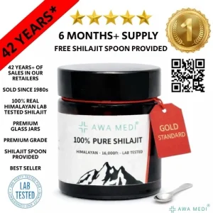 PURE SHILAJIT RESIN 30G HIMALAYAN LAB TESTED 100% FULVIC ACID UK AUTHENTIC GMP