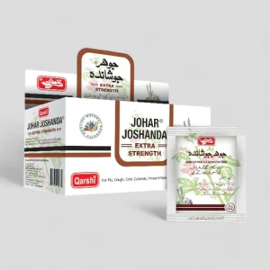Qarshi Johar Joshanda Extra Strength Herbal Tea Cold Flu Cough 30 Sachets in Box